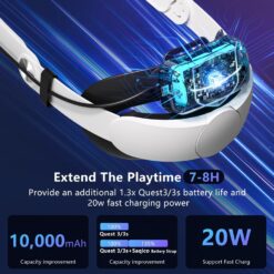 Dual Magnetic Battery Head Strap (10,000mAh) - Image 3